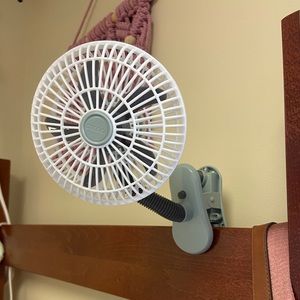 Bedside clip on fan